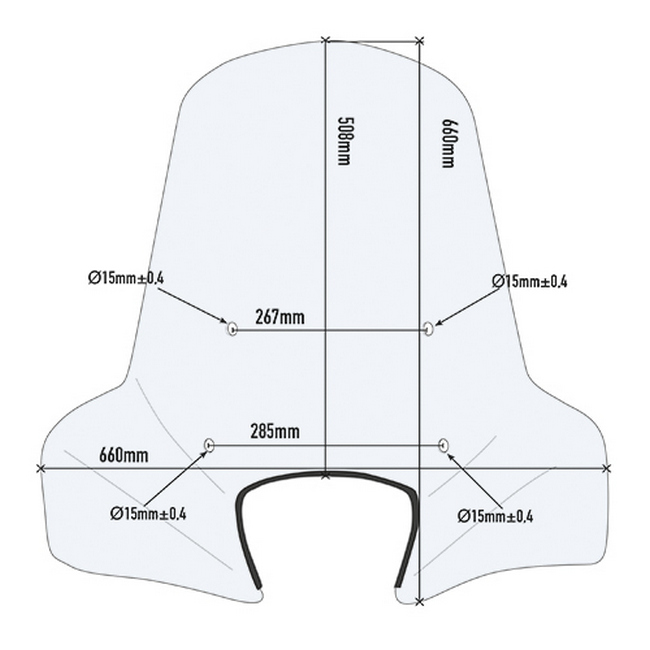 Parabrezza Specifico Trasparente Givi 107a