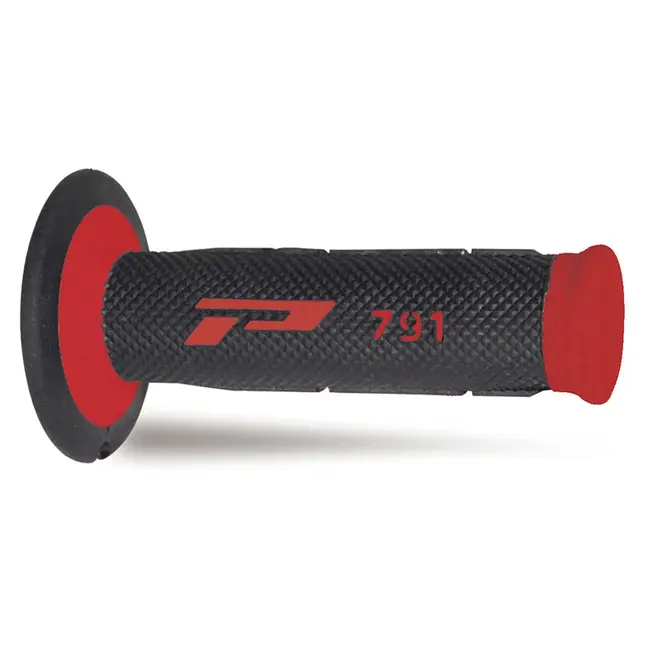 Manopole Mx 791-149 - Doppia Densità - Rosso/nero Senza Foro 405401520 Progrip