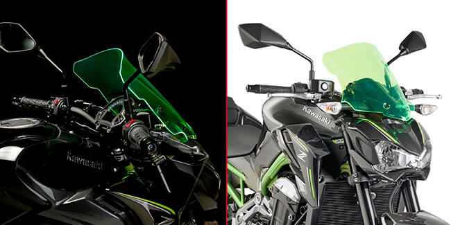 Cupolino Lime Kawasaki Z 900 Givi A4118gr