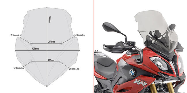 Cupolino Fume' Specifico Bmw S1000xr Givi D5119s