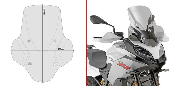 Spoiler Fume' Bmw F 900 Xr Givi D5137s