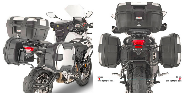 Portavaligie Laterali Benelli Trk502x Givi Pl8711