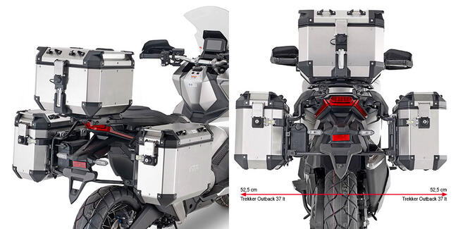 Portavaligie Laterale  Honda X-adv 750 Outback Givi Plo1188cam