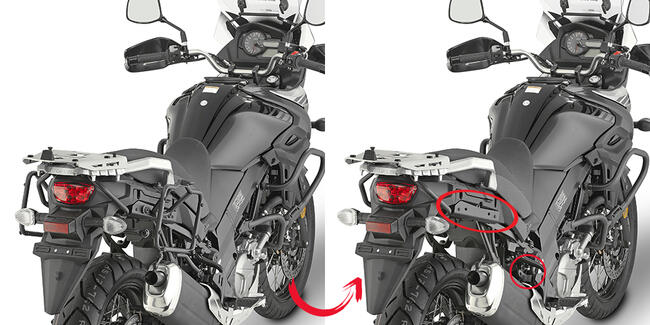 Portavaligie Laterale Rimozione Rapida Specifico Suzuki Dl 650 V-strom Givi Plr3112