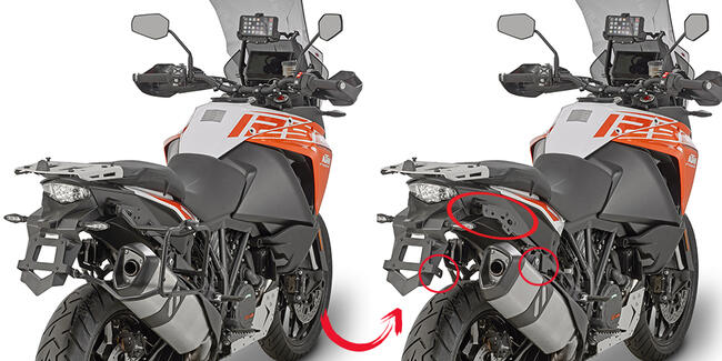 Portavaligie Laterale Ktm Givi Plr7706