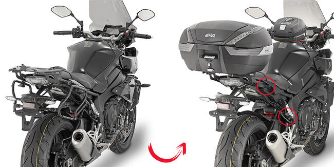 Portavaligie Laterale Specifico Yamaha Mt10 Givi Plxr2129