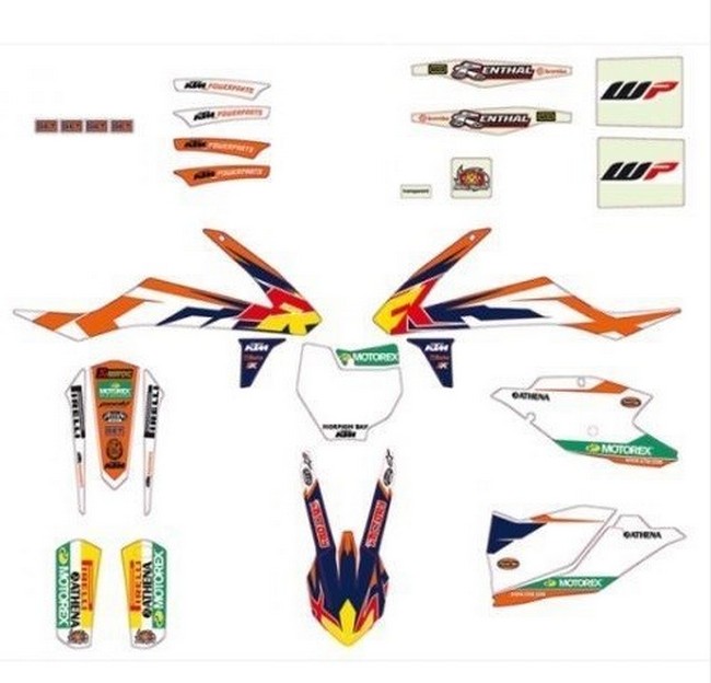 Ktm 78009099000 Stickers Set Adesivi Cerchi Sx Exc 18 - 21 19 - 21 -  Fuorigiriweb