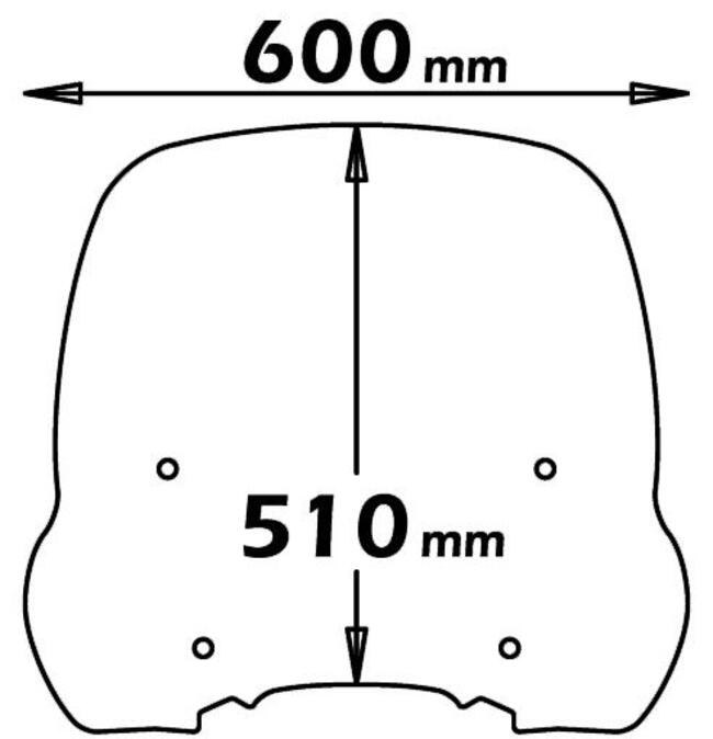 Parabrezza  Per Honda Sh 300 Fume' Chiaro Isotta Sc2687-fc