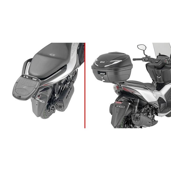 Sr7602 Attacco Posteriore Specifico Per Bauletto  Monolock Zontes  350 Givi