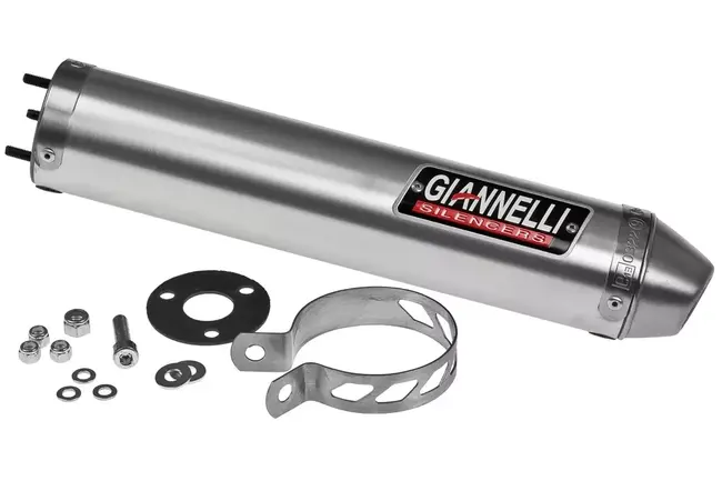 Silenziatore Aprilia Rs 125 '94/14-tuono 125 '04 Omologato Cee E13 0322 Corpo Alluminio Con Fondello Antinfortunistico 53510hf Giannelli