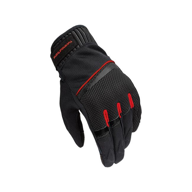 Tucano Urbano Guanti Da Moto Nero/rosso Unisex