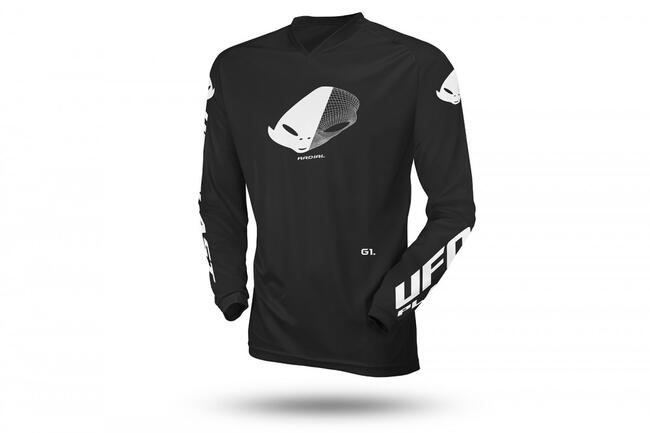 Ufo Maglie Da Moto Nero Bambino