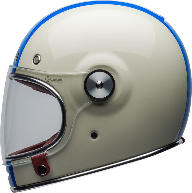 Casco Integrale Bullitt Command Gloss Vintage White Oxblood Blue Bell