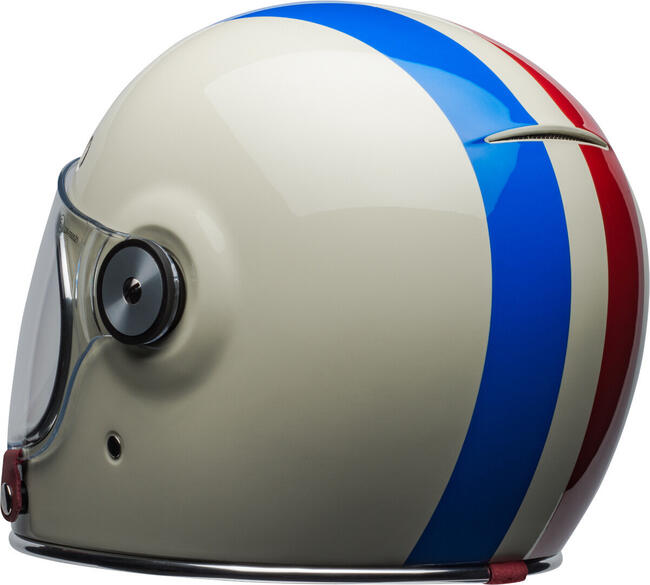 Casco Integrale Bullitt Command Gloss Vintage White Oxblood Blue Bell