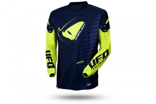 Ufo Maglie Da Moto Blu/giallo Bambino