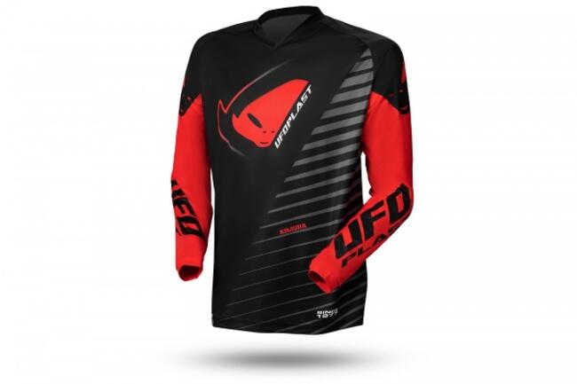 Ufo Maglie Da Moto Nero/rosso Bambino