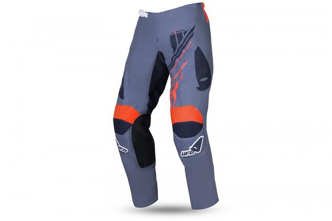 Ufo Pantaloni Da Moto Grigio/arancio Unisex