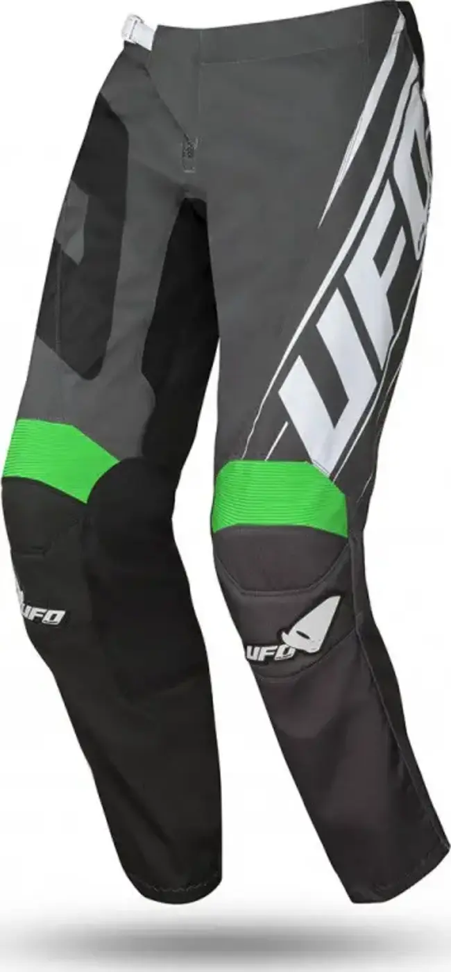 Ufo Pantaloni Da Moto Nero/verde Bambino