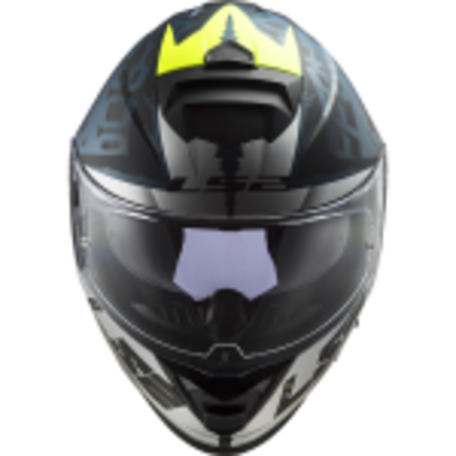 Casco integrale LS2 FF800 STORM SPRINTER Nero opaco Argento Cobalto