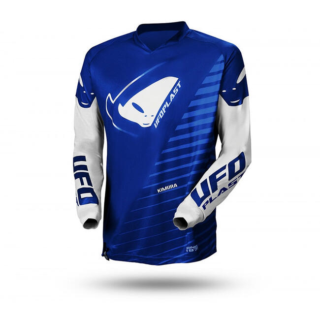 Ufo Maglie Da Moto Blu/bianco Bambino