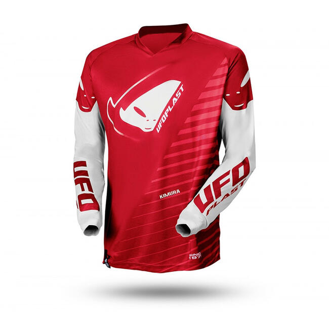 Ufo Maglie Da Moto Rosso/bianco Bambino